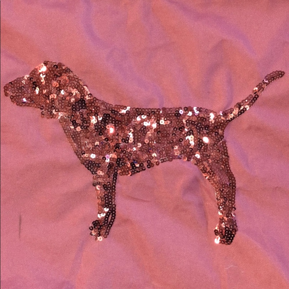 Victoria’s Secret Pink tote with sequined dog